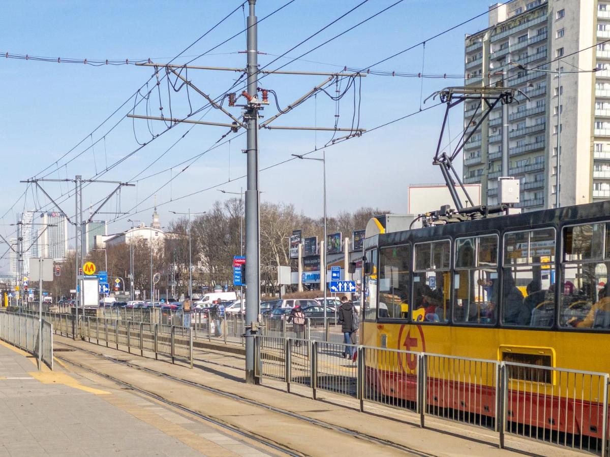 Apartament Fala Metro Sgh Klub Stodola Parking Parkview Fast Wifi Varšava Exteriér fotografie